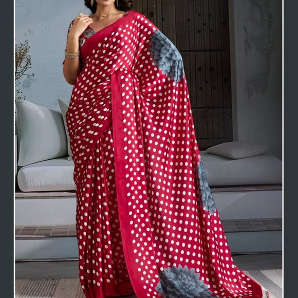 AJRAKH SAREE - Picture 6 of 7